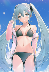 2__6u_(eternal_land)__, girl,{{{hatsune miku,blue hair__,medium breasts, black d s-1544845616