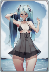 2__aelion_draws__, girl,{{{hatsune miku,blue hair__,medium breasts, black dress s-2328403196