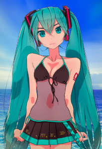 2__akagi_(fmttps)__, girl,{{{hatsune miku,blue hair__,medium breasts, black dres s-3877796244