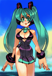 2__alex_ahad__, girl,{{{hatsune miku,blue hair__,medium breasts, black dress bik s-3077058702