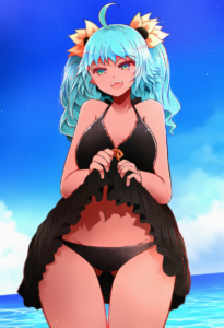 2__arano_oki__, girl,{{{hatsune miku,blue hair__,medium breasts, black dress bik s-784470128