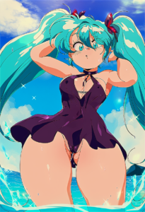 2__bluethebone__, girl,{{{hatsune miku,blue hair__,medium breasts, black dress b s-3360199831