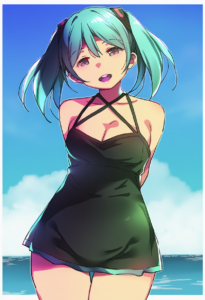 2__duke_(inu_daimyou)__, girl,{{{hatsune miku,blue hair__,medium breasts, black s-1513358039