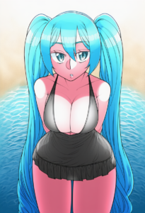 2__ekz_(robotekz)__, girl,{{{hatsune miku,blue hair__,medium breasts, black dres s-4238599636