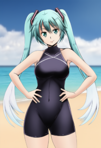 2__fuuma_nagi__, girl,{{{hatsune miku,blue hair__,medium breasts, black dress bi s-1308261393