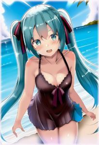 2__himura_moritaka__, girl,{{{hatsune miku,blue hair__,medium breasts, black dre s-2533187417