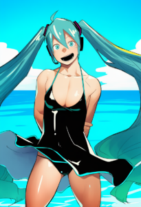 2__itto_(mentaiko)__, girl,{{{hatsune miku,blue hair__,medium breasts, black dre s-3063357438