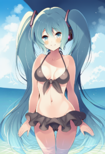 2__komi_zumiko__, girl,{{{hatsune miku,blue hair__,medium breasts, black dress b s-3213060704