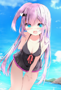 2__kouda_suzu__, girl,{{{hatsune miku,blue hair__,medium breasts, black dress bi s-1170617025