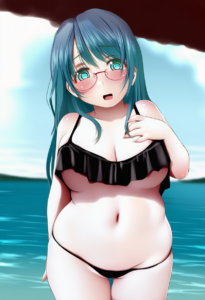 2__kozue_akari__, girl,{{{hatsune miku,blue hair__,medium breasts, black dress b s-3864498061