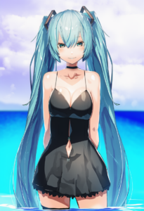 2__meth_(emethmeth)__, girl,{{{hatsune miku,blue hair__,medium breasts, black dr s-3593710428