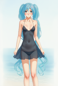 2__miura-n315 __, girl,{{{hatsune miku,blue hair__,medium breasts, black dress b s-3487936347