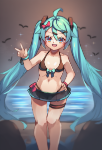 2__miya_(miyaruta)__, girl,{{{hatsune miku,blue hair__,medium breasts, black dre s-3635342369