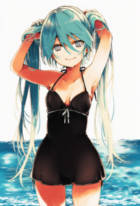2__nakayama_miyuki__, girl,{{{hatsune miku,blue hair__,medium breasts, black dre s-4285503689