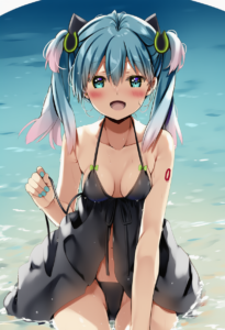 2__natsume_eri__, girl,{{{hatsune miku,blue hair__,medium breasts, black dress b s-729044159