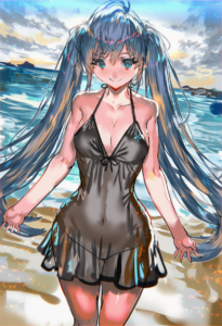 2__ran’ou_(tamago_no_kimi) __, girl,{{{hatsune miku,blue hair__,medium breasts, s-2227092880
