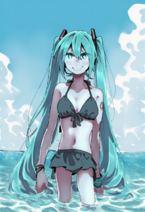 2__ree_(re-19)__, girl,{{{hatsune miku,blue hair__,medium breasts, black dress b s-3107532764