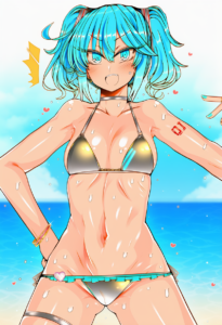 2__roki_(hirokix)__, girl,{{{hatsune miku,blue hair__,medium breasts, black dres s-1060701816