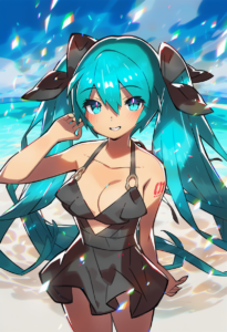 2__saitou_naoki__, girl,{{{hatsune miku,blue hair__,medium breasts, black dress s-3950663469