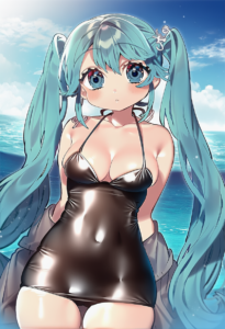 2__sakura_yuki_(clochette)__, girl,{{{hatsune miku,blue hair__,medium breasts, b s-2969760362