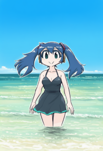 2__seiran_(mousouchiku)__, girl,{{{hatsune miku,blue hair__,medium breasts, blac s-3782442029
