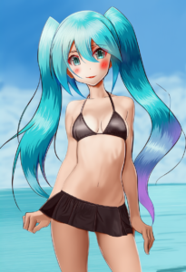 2__taka_(takahirokun)__, girl,{{{hatsune miku,blue hair__,medium breasts, black s-2072000385