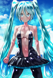 2__uenoryoma__, girl,{{{hatsune miku,blue hair__,medium breasts, black dress bik s-1767024806