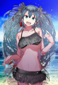 2__yae_(mono110)__, girl,{{{hatsune miku,blue hair__,medium breasts, black dress s-3543862395