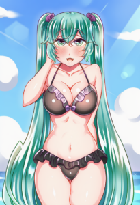 2__yakisobapan_tarou_&_negitoro-ko__, girl,{{{hatsune miku,blue hair__,medium br s-1988516890