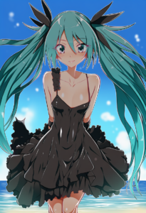 2__yuto_(dialique)__, girl,{{{hatsune miku,blue hair__,medium breasts, black dre s-1966791062